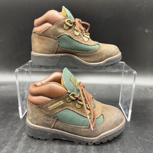 Timberland Baby Toddlers Size 10 Field Boots Brown Green 16837 Beef & Broc